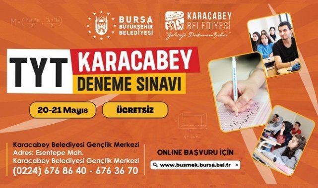 Karacabey'de gerçeğe yakın TYT provası