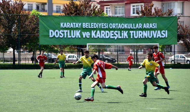 Karatay'da "Ortaokullar Arası Dostluk ve Kardeşlik Futbol Turnuvası" başladı