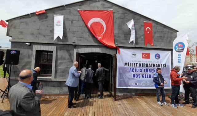 Kars'ta Millet Kıraathanesi açıldı