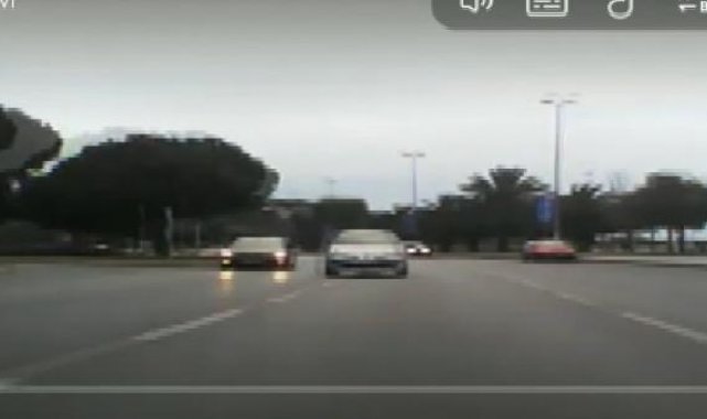 Kartal'da trafik magandası kamerada