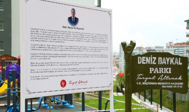 Keçiören'de Deniz Baykal'ın adı verilen park açıldı
