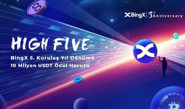 Kripto para borsası BingX 5'inci yılını kutluyor