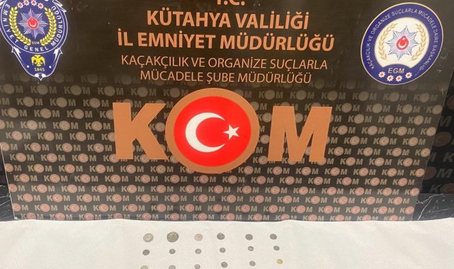 Kütahya'da 18 parça tarihi eser ele geçirildi