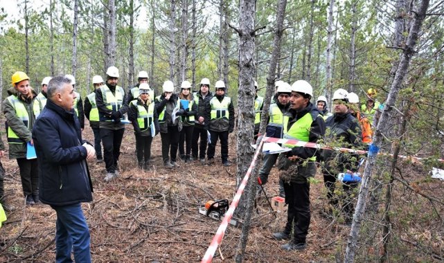 Kütahya'da silvikültür-ağaçlandırma hizmet içi eğitim tatbikatları