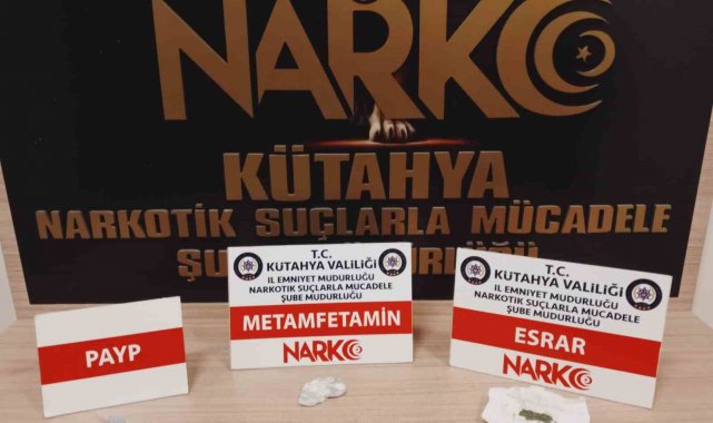 Kütahya'da şüpheli şahsın üzerinde uyuşturucu bulundu