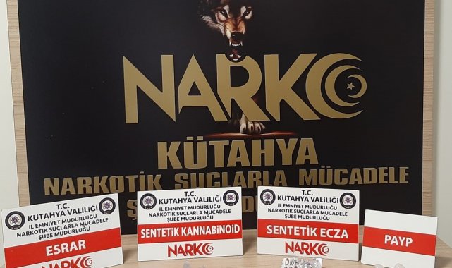 Kütahya'da uyuşturucu ticareti yapan 2 kişi tutuklandı