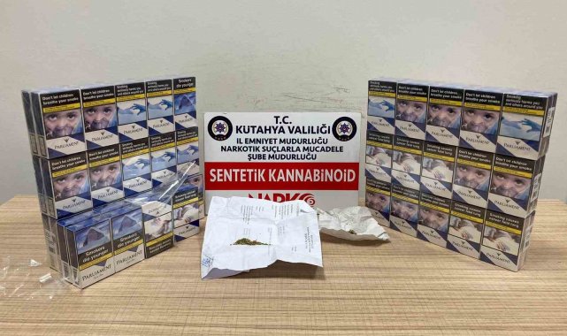 Kütahya'da uyuşturucu ve kaçak sigara ele geçirildi
