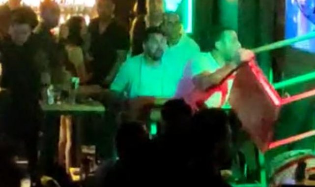 Marmaris'te gece kulübü önünde yaşanan dehşet anları kamerada