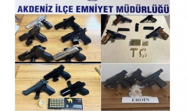 Mersin'de çeşitli suçlardan yakalanan 84 şüpheli tutuklandı