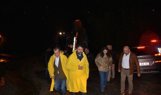 Milletvekili Şahin, taşından zarar gören yerleri inceledi