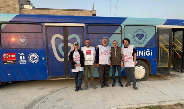 Mobil diş kliniği 3 bin 150 depremzedeye hizmet verdi