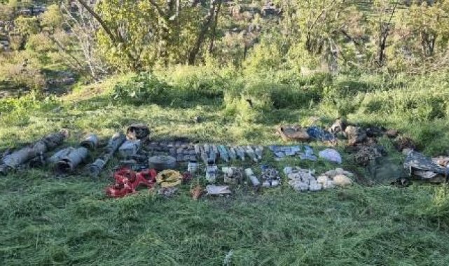 MSB: Teröristlere ait çok sayıda silah ve mühimmat ele geçirildi