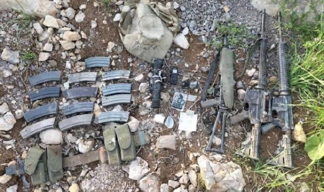 MSB: Teröristlere ait silah ve mühimmat ele geçirildi