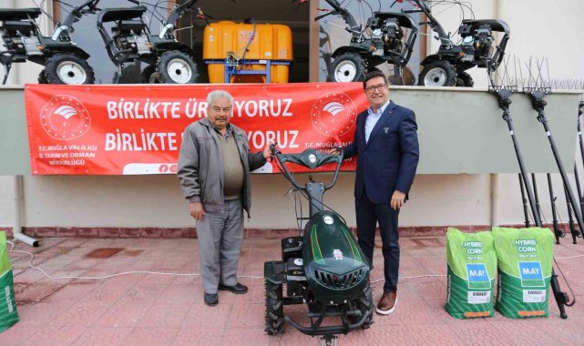 Muğla'da 2023 yılında 334 üreticiye makine-ekipman desteği