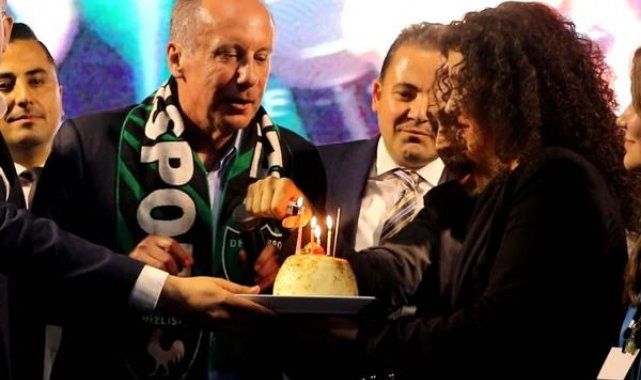 Muharrem İnce'ye sürpriz doğum günü kutlaması