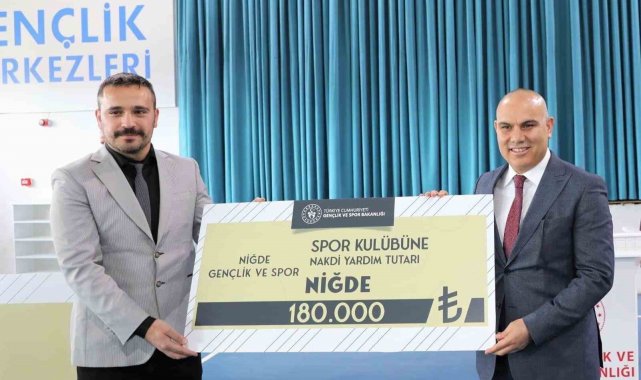 Niğde'de amatör spor kulüplerine 1 milyon yardım yapıldı