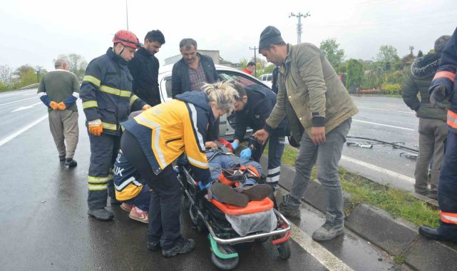 Ordu'da trafik kazası: 2 yaralı