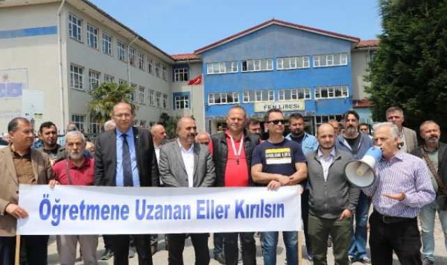 Pansiyon bahçesinde alkol alanların öğretmene saldırısı kınandı