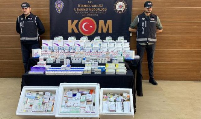 Pendik'te kaçak kanser ilacı operasyonu