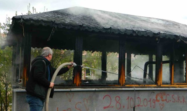 Posof'ta çay ocağında yangın