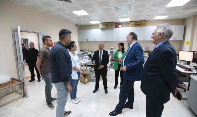 Rektör Dalgın, Düzce Üniversitesinde yapılan çalışmaları inceledi