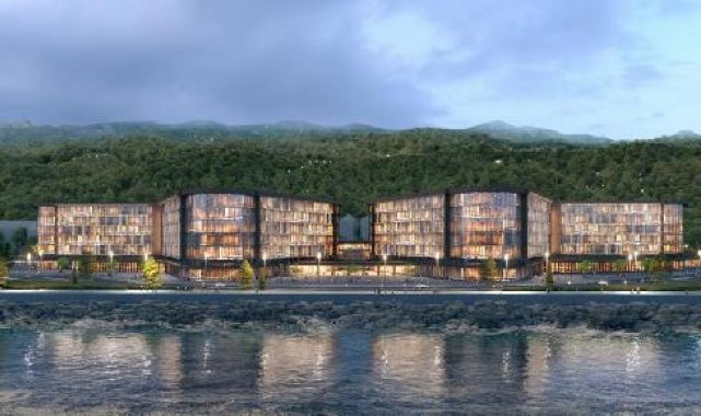 Rize Şehir Hastanesi projesinde deniz dolgusu tamamlandı