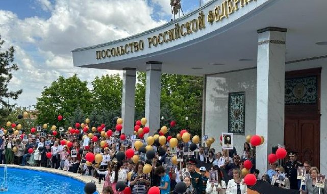 Rusya'nın Ankara Büyükelçiliği'nde 'Zafer Günü' kutlandı