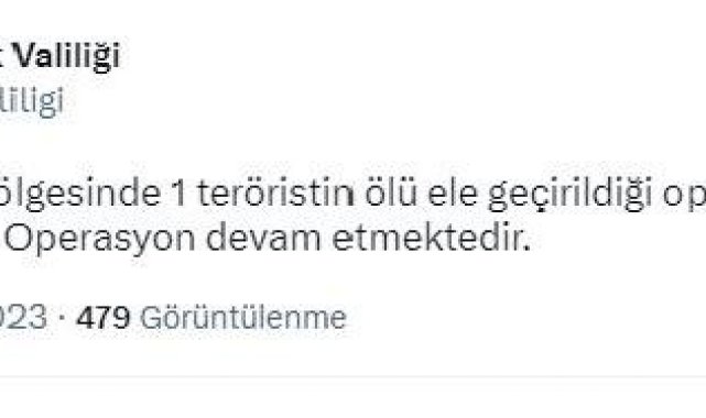Şırnak'ta 1 teröristin ölü ele geçirildiği operasyonda 3 güvenlik görevlisi yaralandı