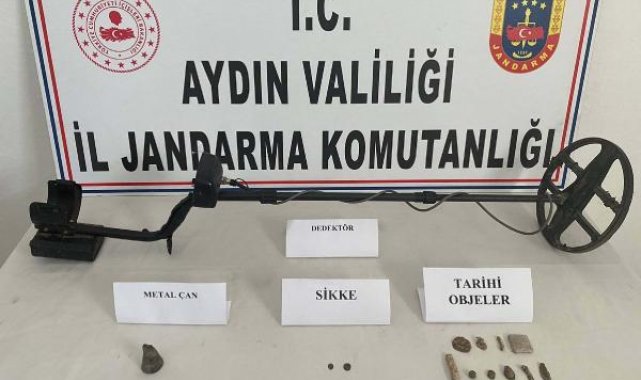 Sit alanında kaçak kazıya 2 gözaltı