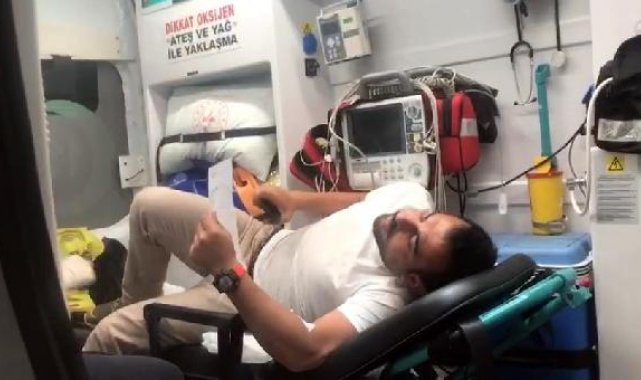 TBMM Başkanı, rahatsızlanınca pusulaları ambulansla teslim eden sandık başkanını tebrik etti