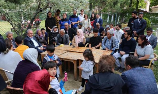 TBMM Başkanı Şentop, Tekirdağ'da depremzedeleri ziyaret etti