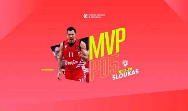 THY Euroleague play-off 5. maçların MVP'si Kostas Sloukas oldu