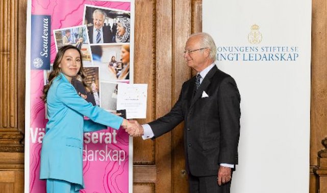 Türk gençleri İsveç Kralı'ndan diploma aldı