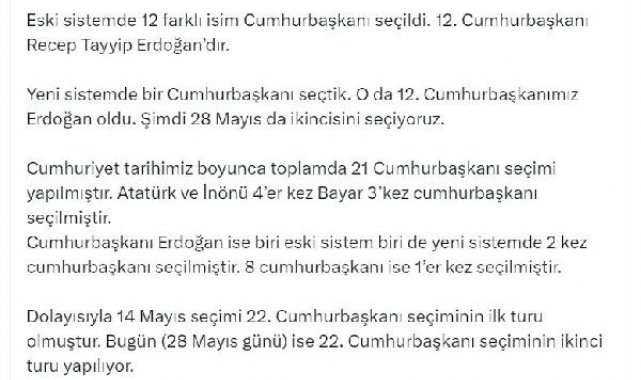 Uçum: Erdoğan için '13'üncü Cumhurbaşkanı olarak seçilecek' paylaşımları hatalıdır