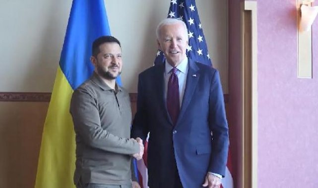 Ukrayna Devlet Başkanı Zelenski, mevkidaşı Biden ile bir araya geldi