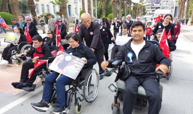 Umut çocuklarından farkındalık yürüyüşü