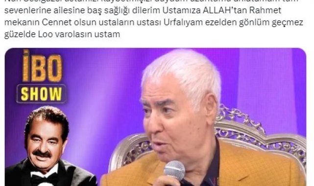 Usta Sanatçı Nuri Sesigüzel hayatını kaybetti