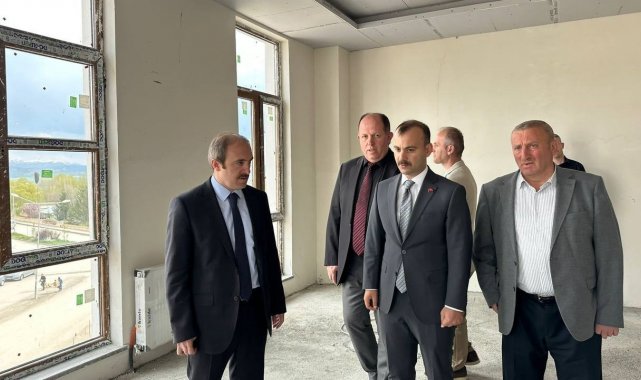 Vali Epcim Aydıntepe'nin yeni kaymakamlık binasında incelemelerde bulundu