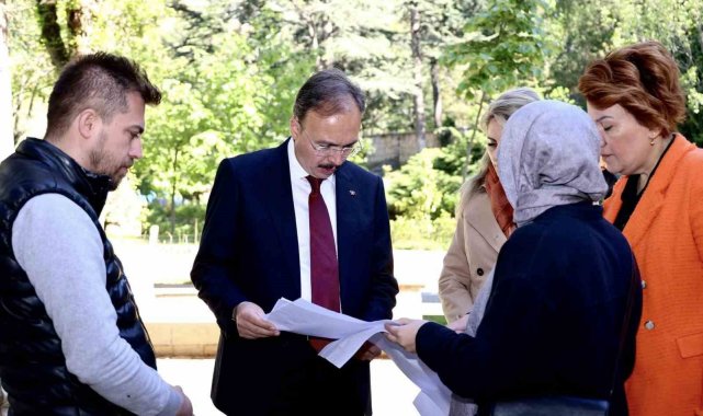Vali Kızılkaya, Orhan Gazi Cami'nde yürütülen çalışmaları inceledi