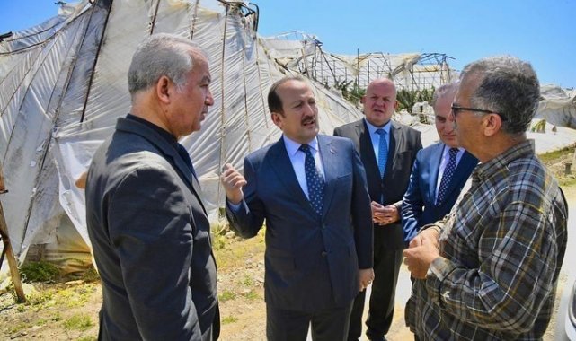 Vali Pehlivan, hortum felaketi yaşayan Anamur'da incelemelerde bulundu
