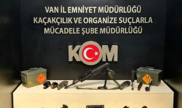 Van'da çok sayıda silah ve mühimmat ele geçirildi; 1 tutuklama