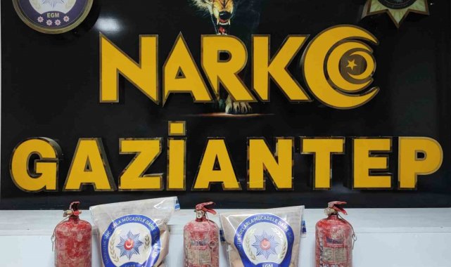 Yangın tüpleri içerisinde eroin sevkiyatı