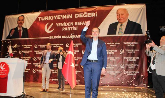 Yeniden Refah Partisi Genel Başkanı Fatih Erbakan Bilecik'te konuştu