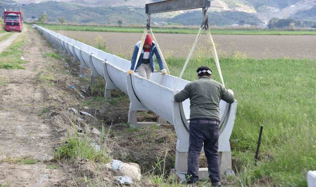 Yenipazar Dalama Sulaması'nda yenileme çalışmaları devam ediyor