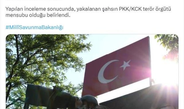 Yunanistan'a kaçmaya çalışan PKKKCK'lı terörist yakalandı