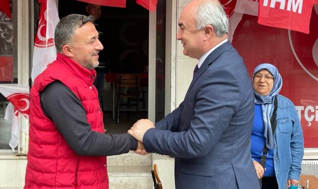 Yusuf Garip'ten MHP ilçe teşkilatlarına teşekkür ziyareti