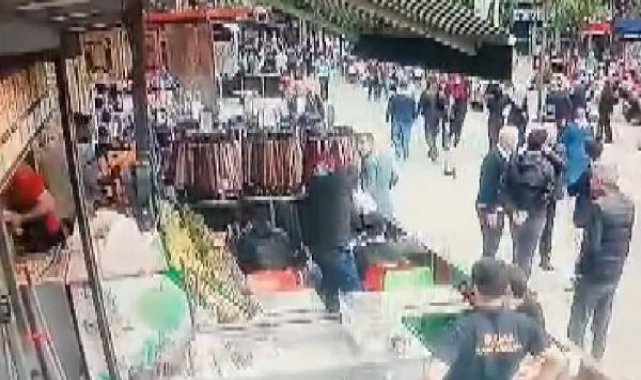 Zeytinburnu'nda kafede silahlı saldırı kamerada