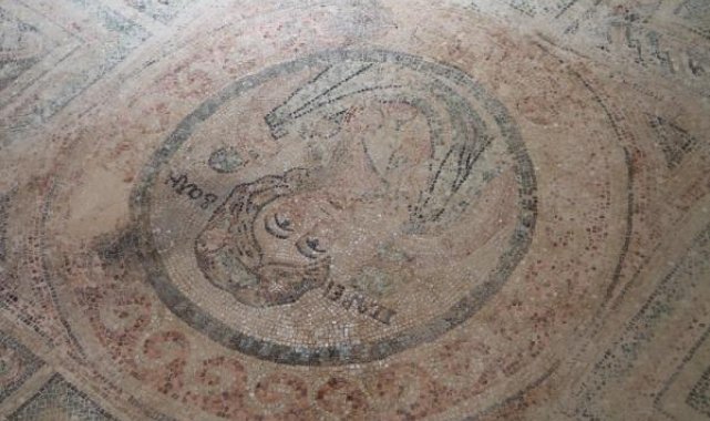 1700 yıllık Bereket Tanrıçası mozaiği Amasya Arkeoloji Müzesi'nde