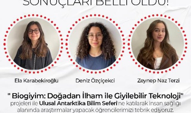 3 lise öğrencisi birinci oldukları projeyi Antarktika'da test edecek