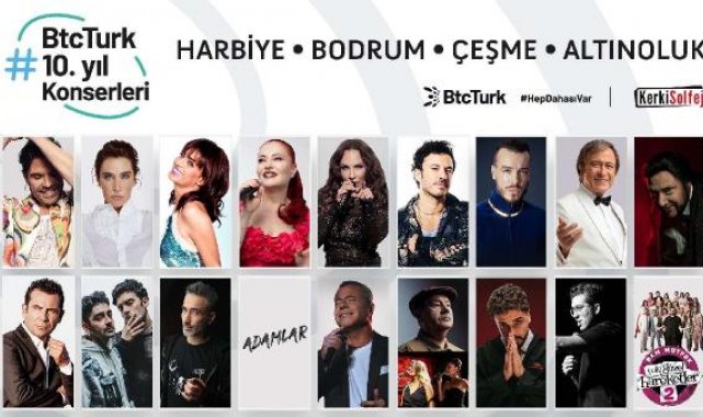 'BtcTurk 10. Yıl Konserleri' başlıyor